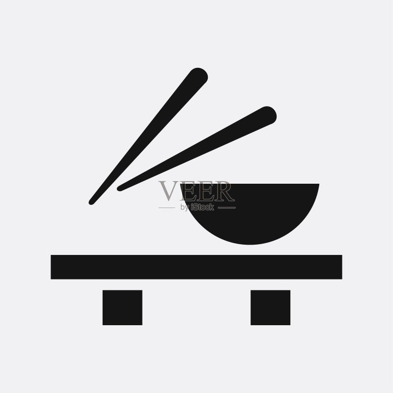 亚洲美食图标插画图标素材