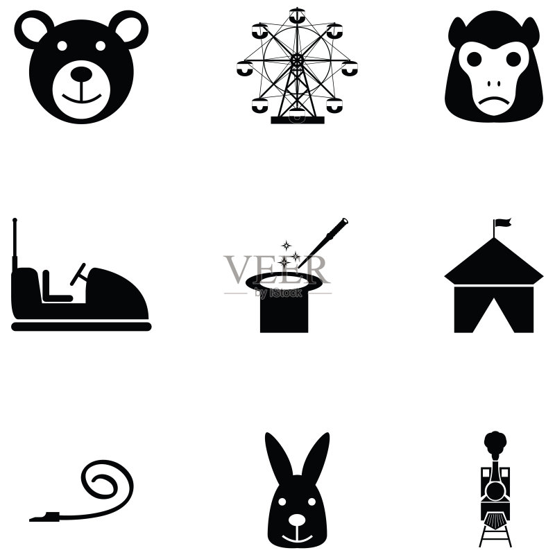 马戏团图标合集图标素材