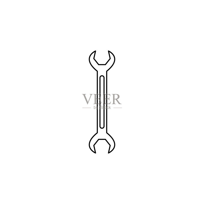 建筑钥匙图标:用于移动概念和Web应用程序的建筑工具元素,网站设计和应用程序开发的细线图标,优质图标图标素材