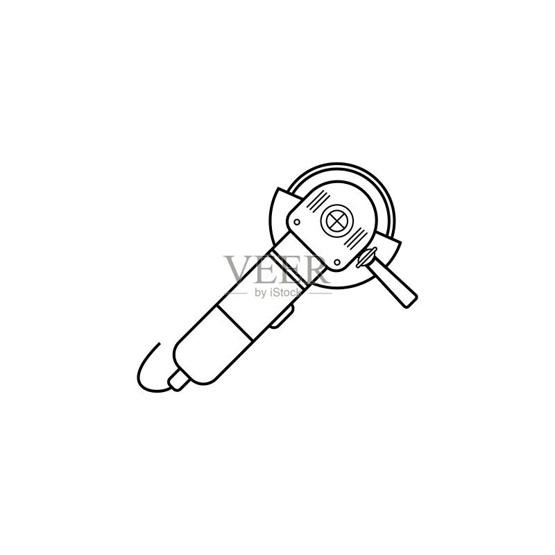 研磨机图标,建筑工具细线条高级图标图标素材