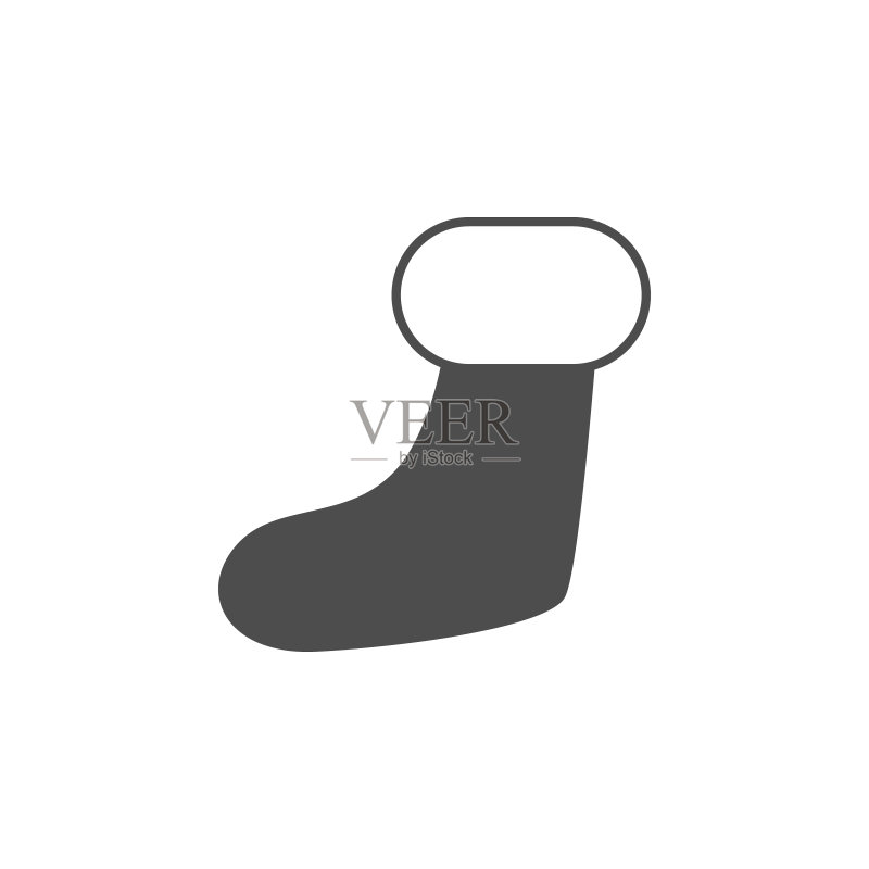 圣诞袜子web图标元素图标素材