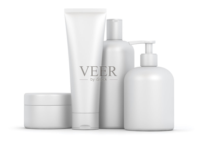 空白的化妆品组正版图片素材