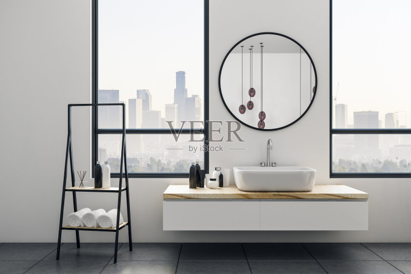 现代浴室内部正版图片素材