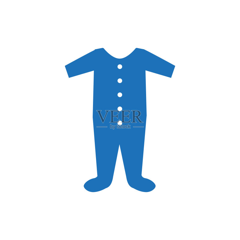 婴儿服装图标矢量插图图标素材