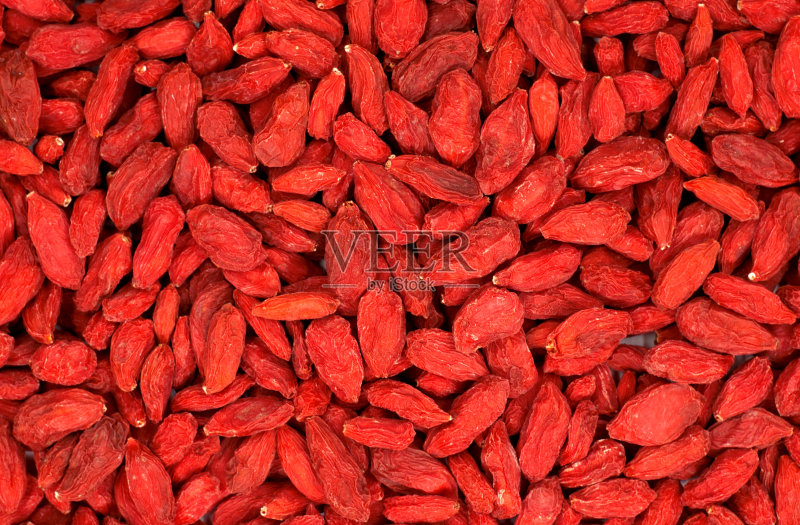 枸杞孤立在白色背景。正版图片素材