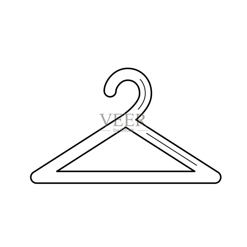 服装挂架线条图标图标素材