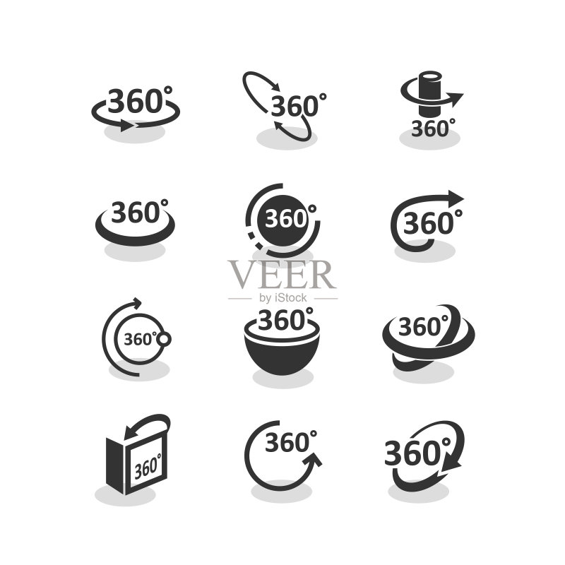 360度旋转图标合集图标素材