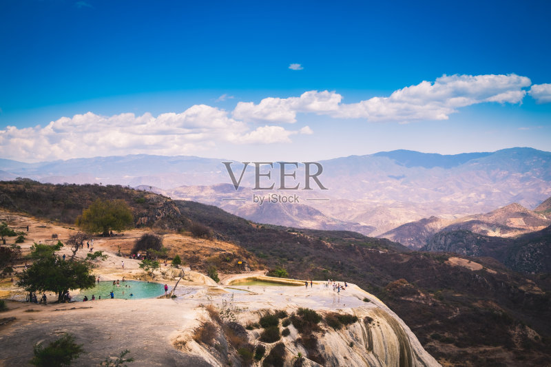 开水,瓦哈卡,墨西哥正版图片素材