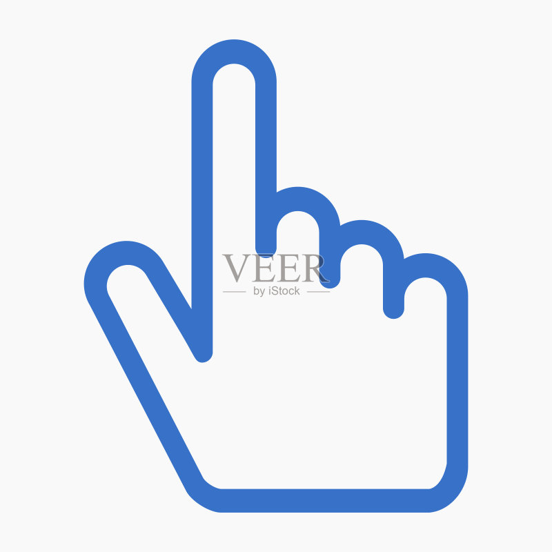 鼠标指针手势网页图标矢量插画设计图标素材