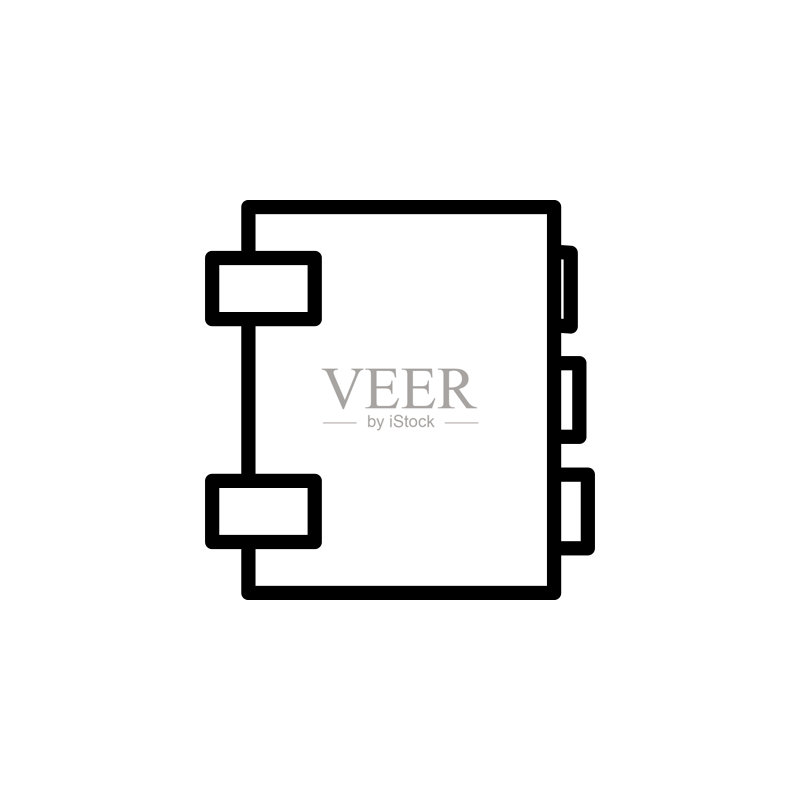 笔记本电脑图标。用于移动概念和Web应用程序的简约图标元素。用于网站设计和开发、应用程序开发的细线图标图标素材