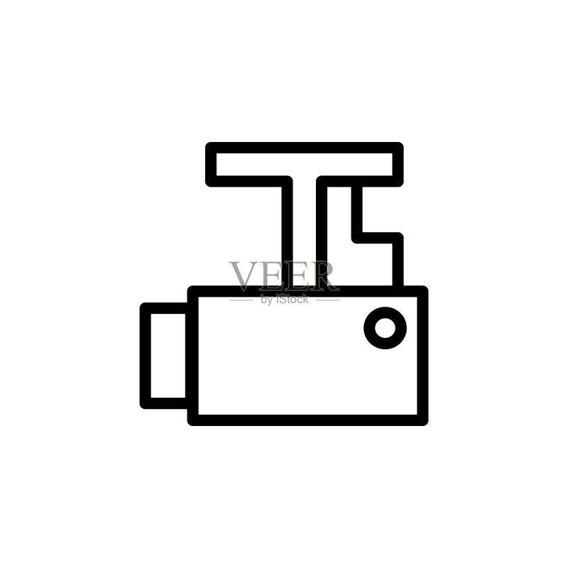 引擎标志图标:用于移动概念和Web应用程序的极简图标元素,用于网站设计和应用程序开发的细线图标图标素材