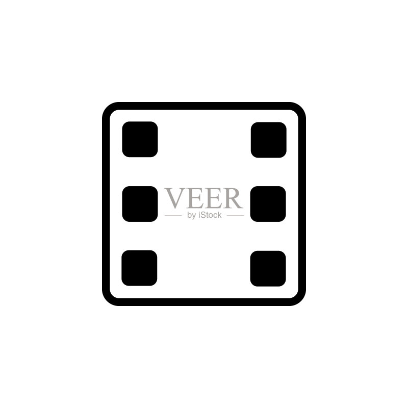 唐斯六图标。移动概念和Web应用程序的极简图标元素。网站设计和开发、应用程序开发的细线图标图标素材