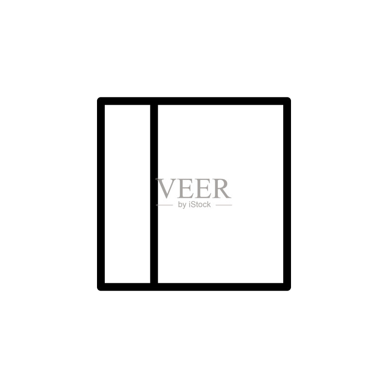 窗户图标。用于移动概念和Web应用程序的简约图标元素。用于网站设计和开发、应用程序开发的细线图标图标素材