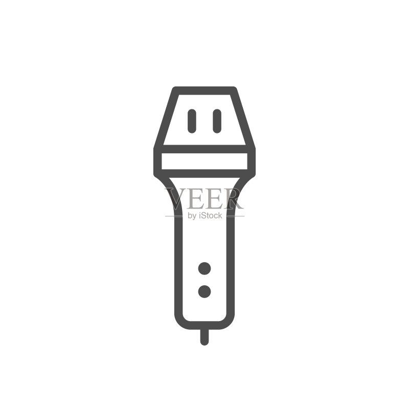 麦克风线性图标图标素材