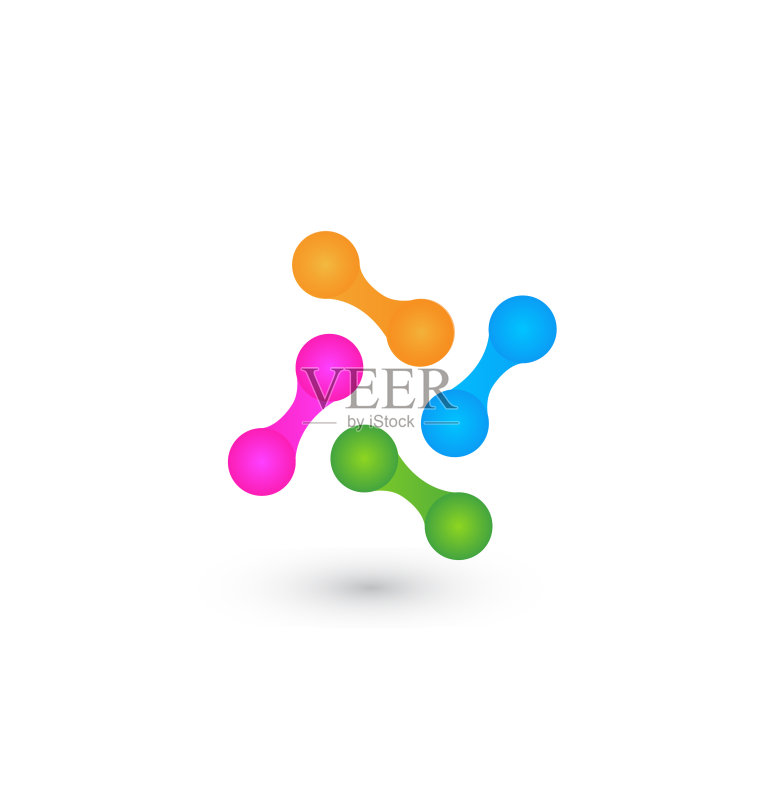 高科技分子图标身份证图标素材