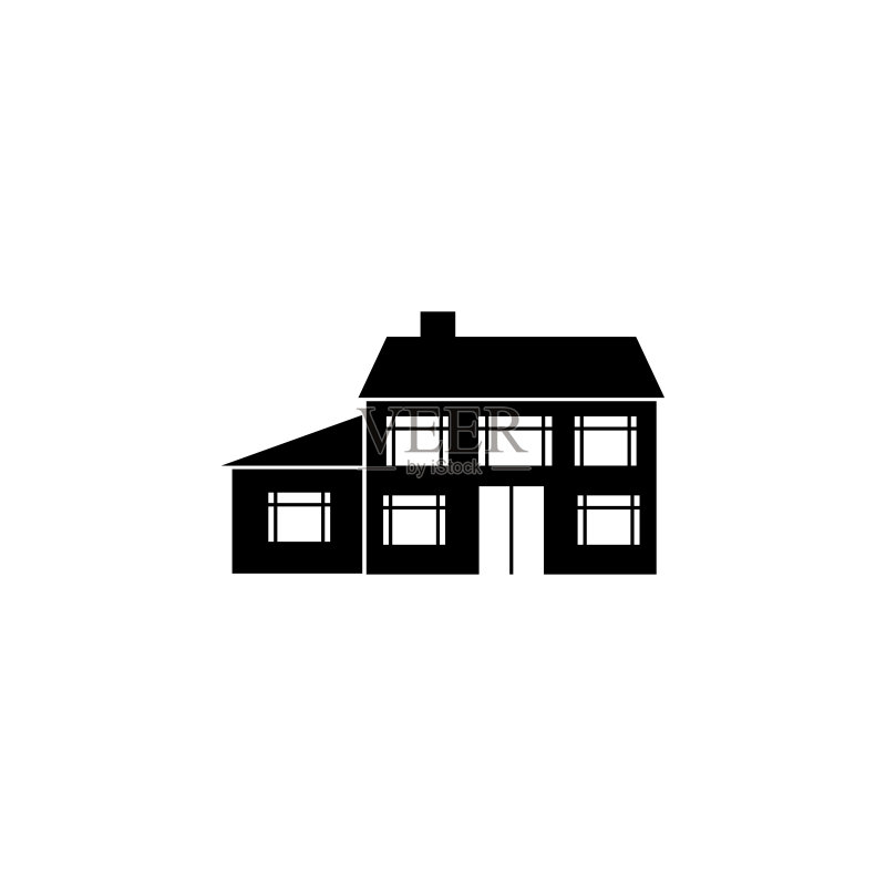 带有扩展图标的房屋,用于移动概念和Web应用程序的旅行图标元素,可用于Web和移动设备的细线房屋扩展图标,高级图标图标素材