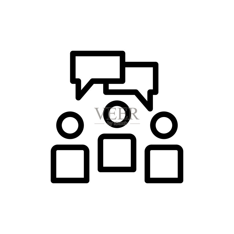 团队合作图标矢量图图标素材