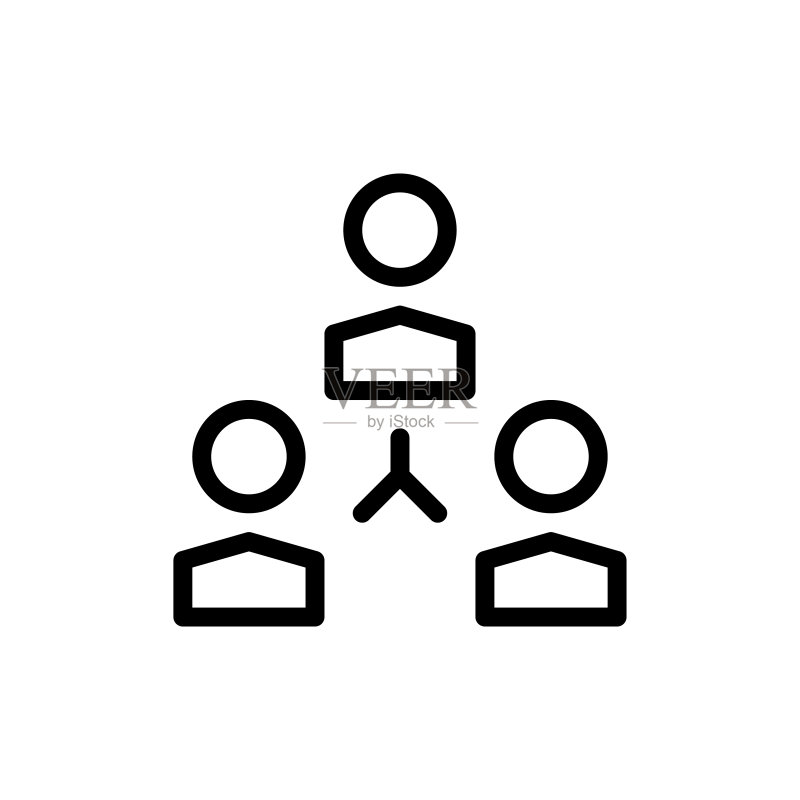 团队合作图标矢量图图标素材