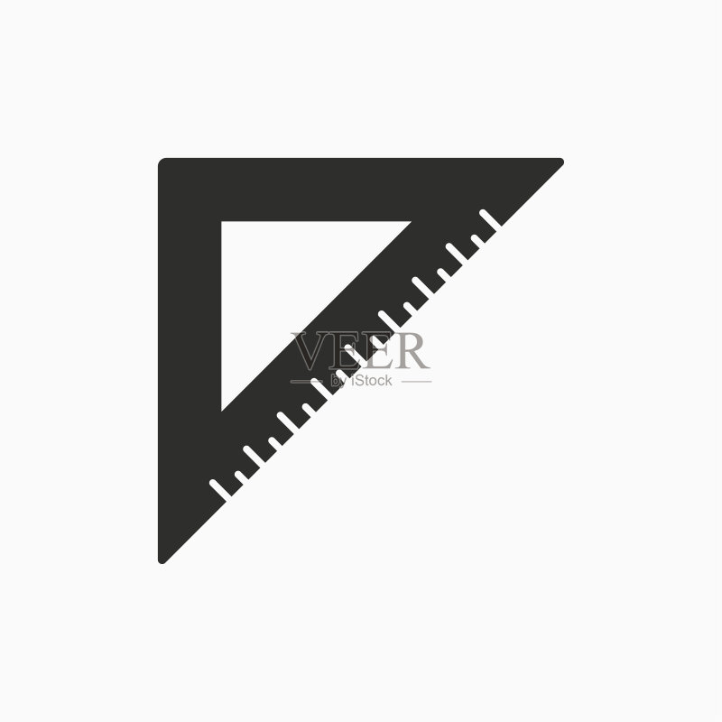 三角尺图标图标素材