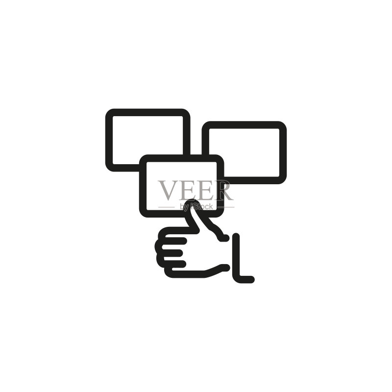 积极反馈线性图标图标素材