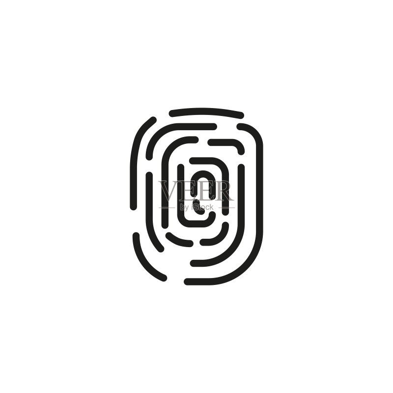 指纹线条图标图标素材