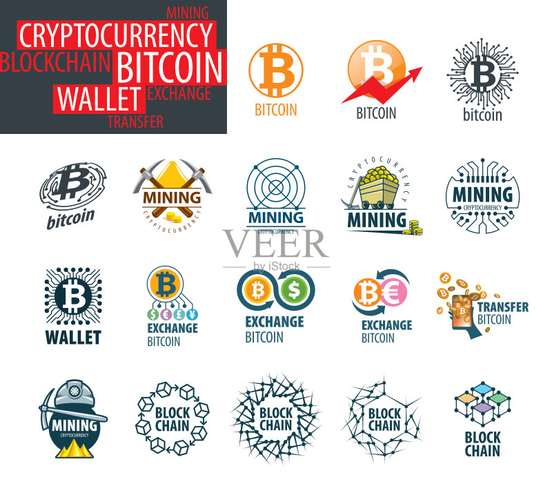 密码学矢量图标集图标素材