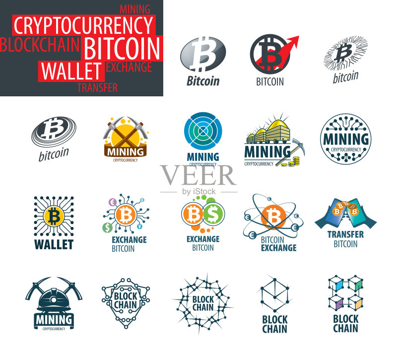 密码学矢量图标集图标素材