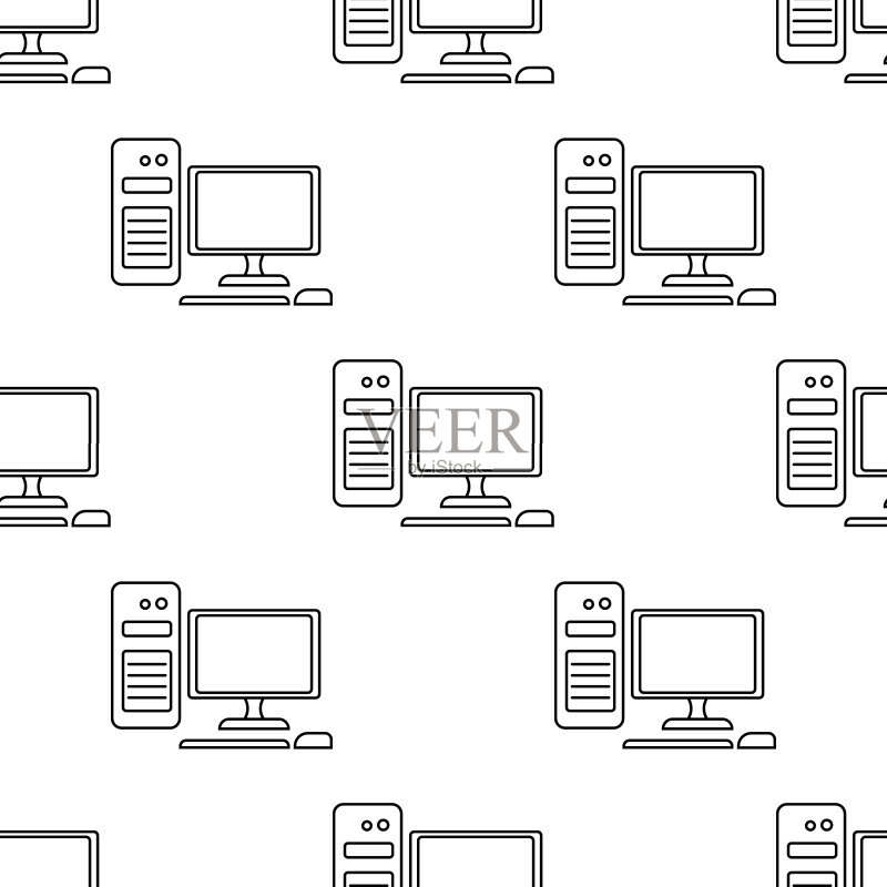 电器图标元素,用于移动概念和Web应用程序的计算机图标。可用于Web和移动设备的优质图标图标素材