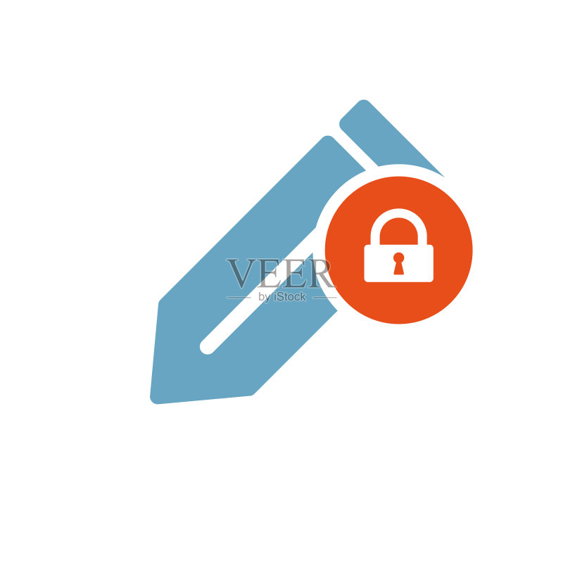 编辑图标,工具和挂锁标志,安全隐私保护图标素材