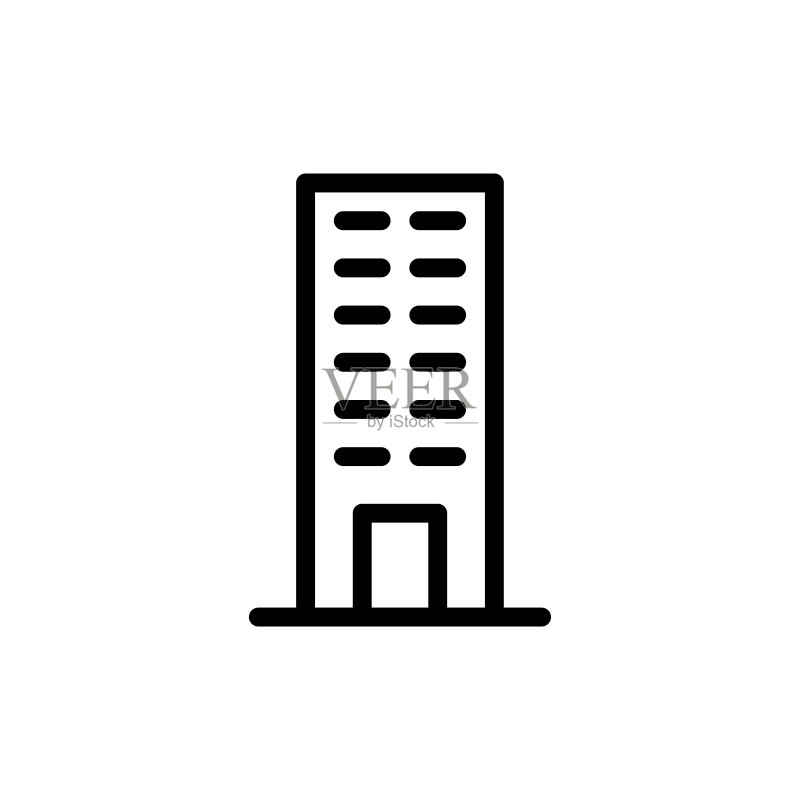 建筑图标矢量插图图标素材