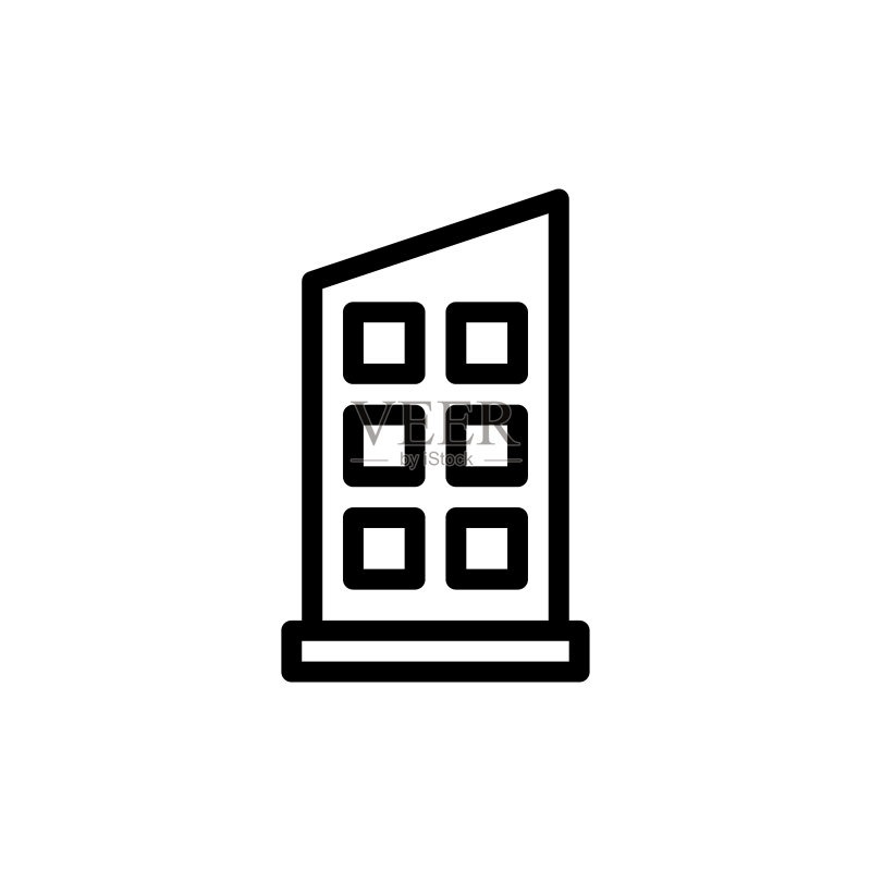 建筑图标矢量插图图标素材