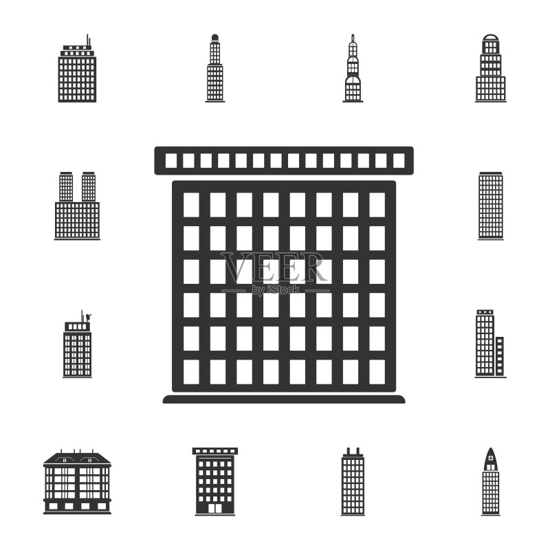 地标建筑图标图标素材