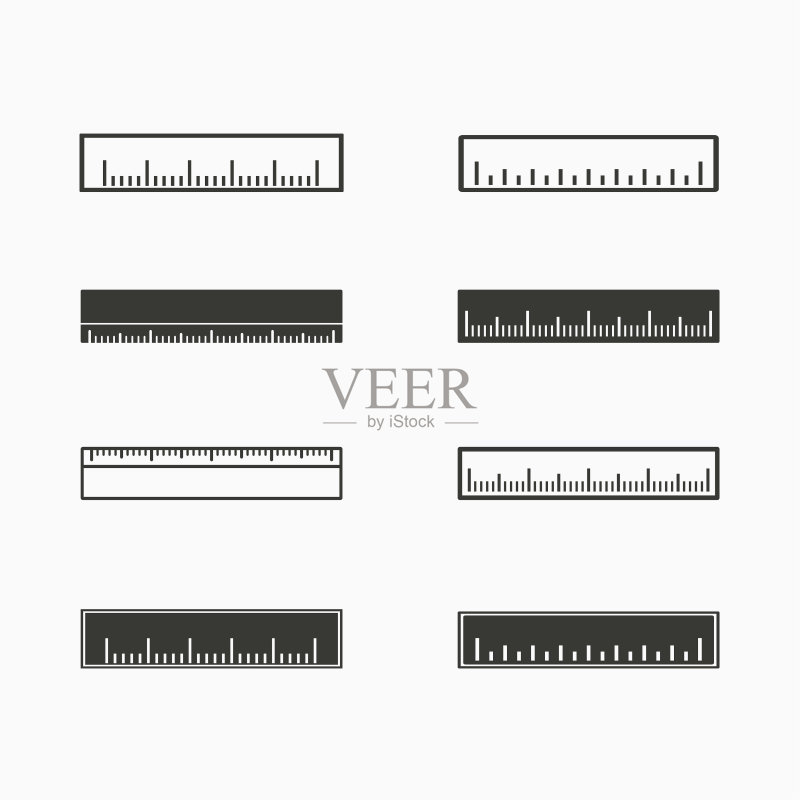 矢量标尺图标图标素材