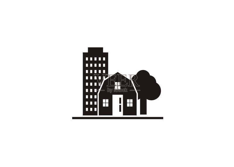 房产简约图标图标素材