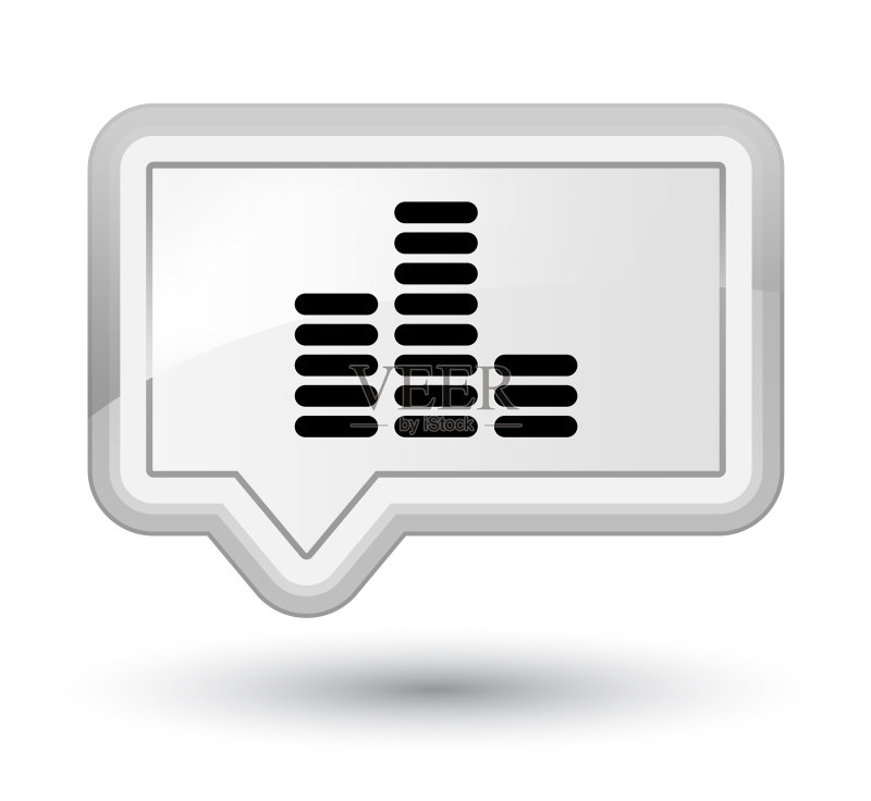 均衡器图标白色banner按钮图标素材