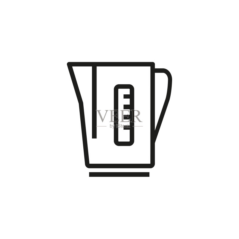 电热水壶线条图标图标素材