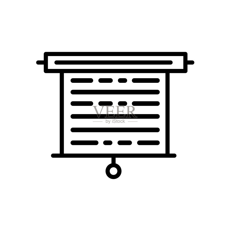 白色背景上的屏幕图标图标素材