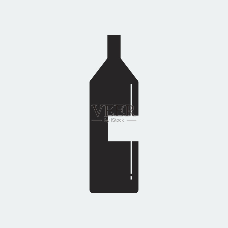 葡萄酒瓶图标图标素材
