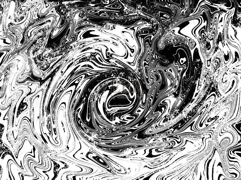 动态波,抽象图像正版插画素材