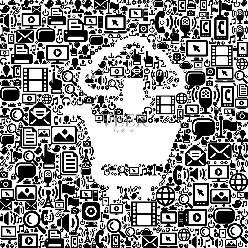 购物车云计算互联网通信技术矢量图标图案图标素材