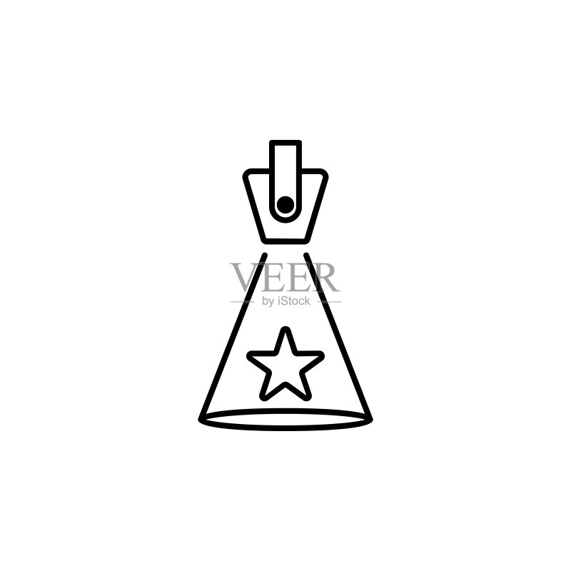聚光灯图标图标素材
