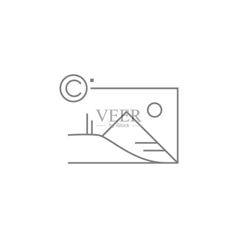 图片图标版权。Web元素。优质图形设计。网站、网页设计、移动应用、信息图表的符号集合,简单图标图标素材