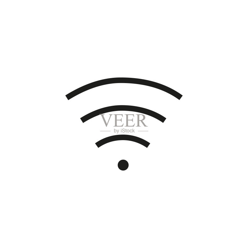 Wi-Fi区域线条图标图标素材