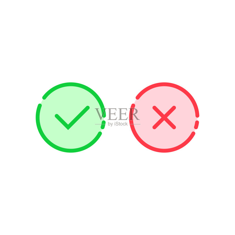 线性复选标记图标图标素材