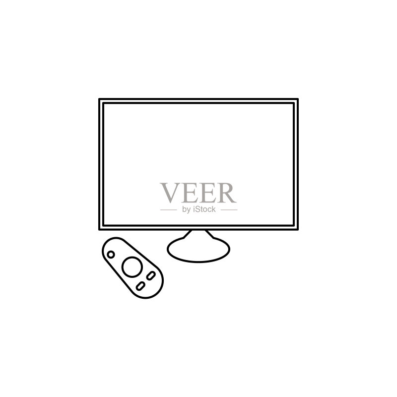 智能电视图标,网页移动应用设计元素图标素材