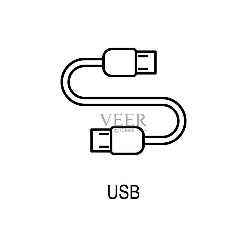USB数据线图标图标素材