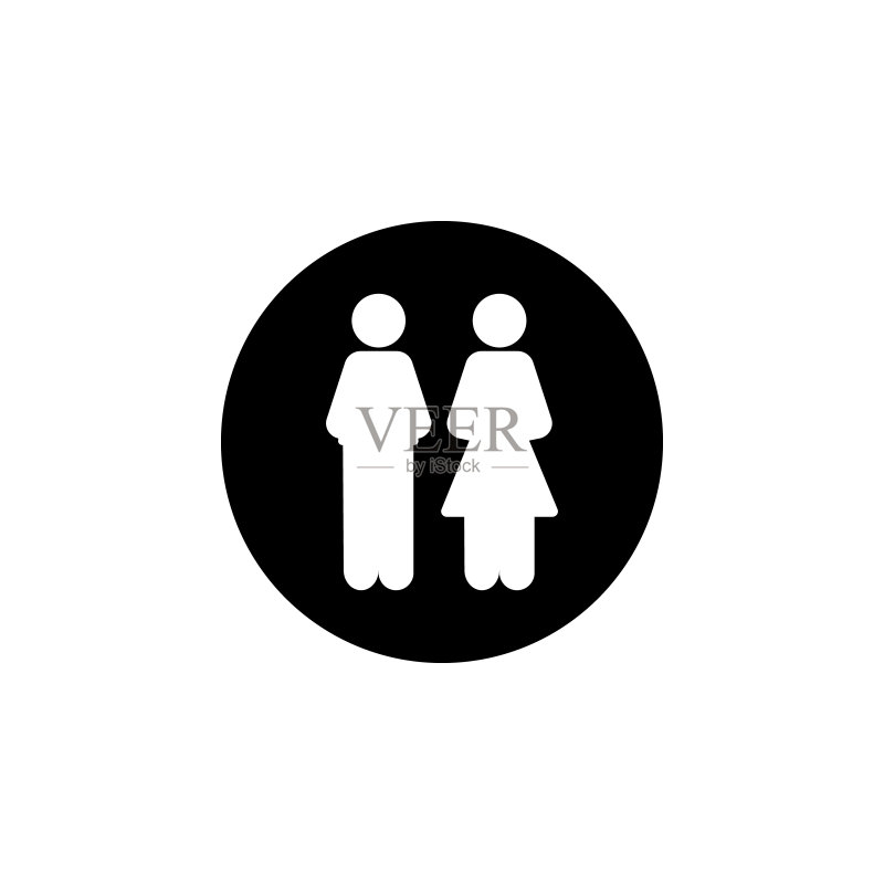 圆形男女图标图标素材