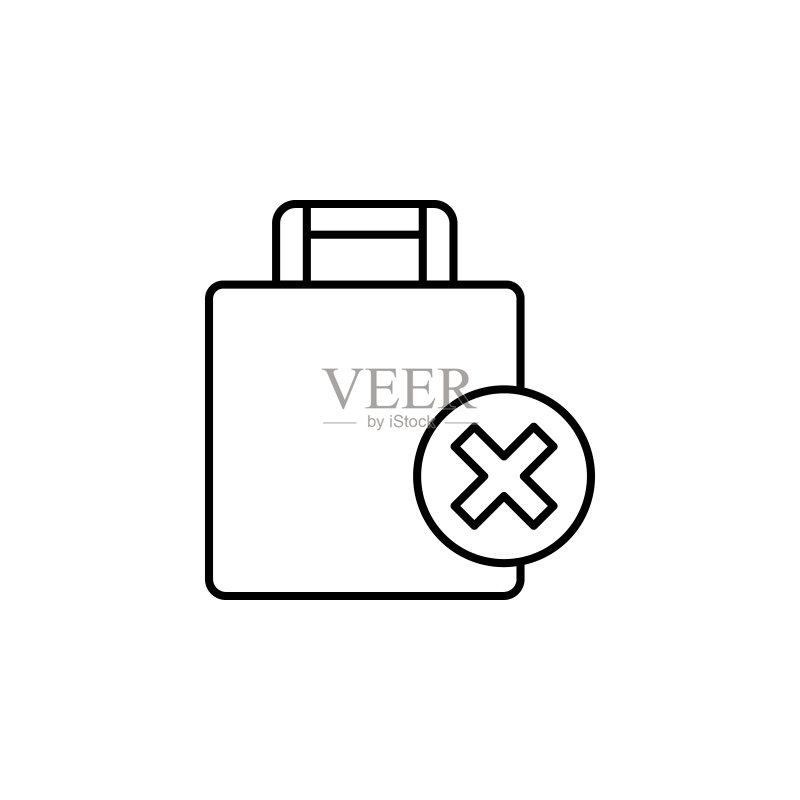 行李限额网站APP线性图标图标素材