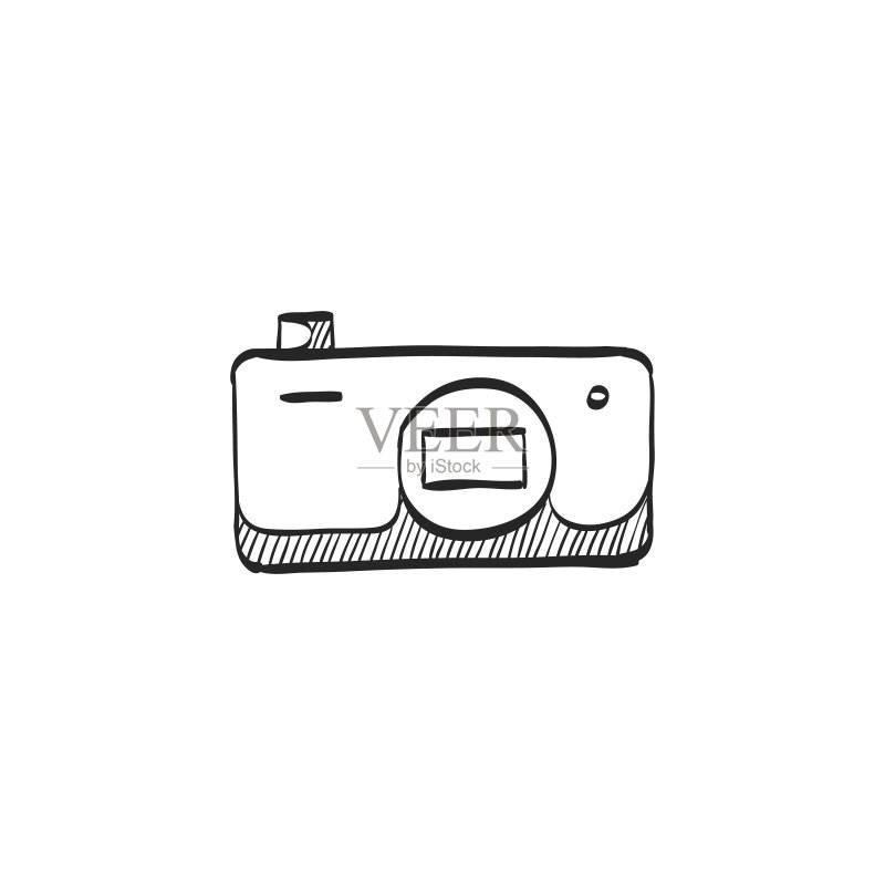 相机素描图标图标素材