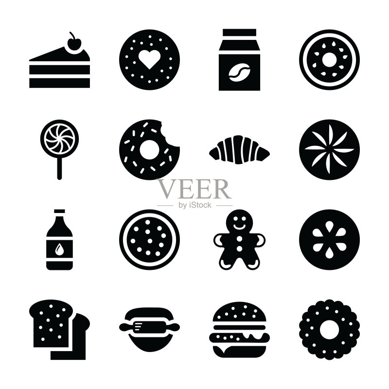 烘焙食品图标图标素材
